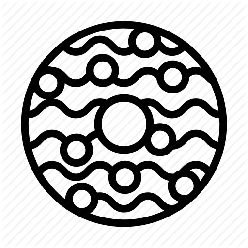 512x512 bagel, donut, kitchen, line, ui, web icon - Donut Line Drawing