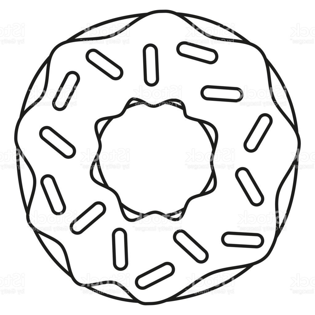 Donut Line Drawing at PaintingValley.com | Explore collection of Donut ...
