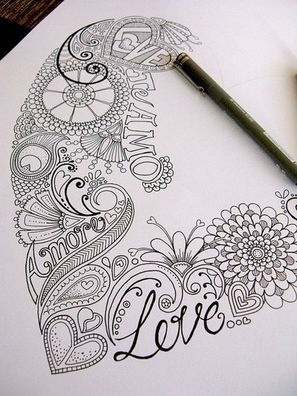 600x800 beautiful doodle art ideas arts doodle art, art, doodles - Doodle Art Drawing