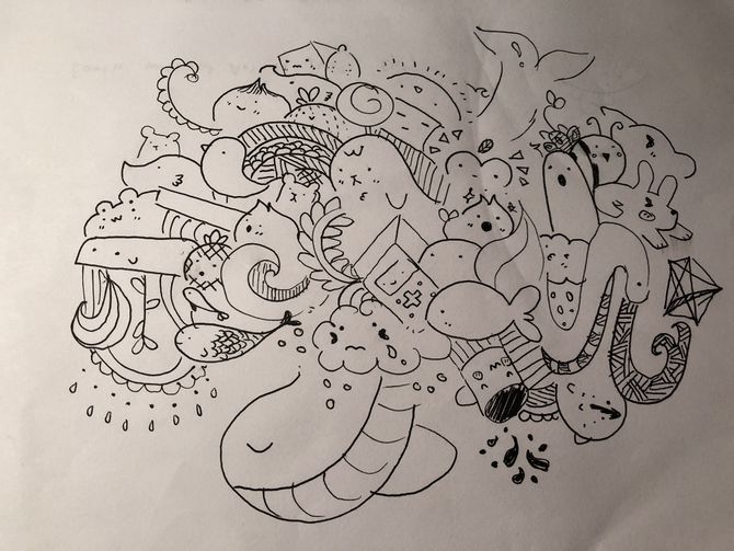 670x503 How To Doodle Steps - Doodle Drawing