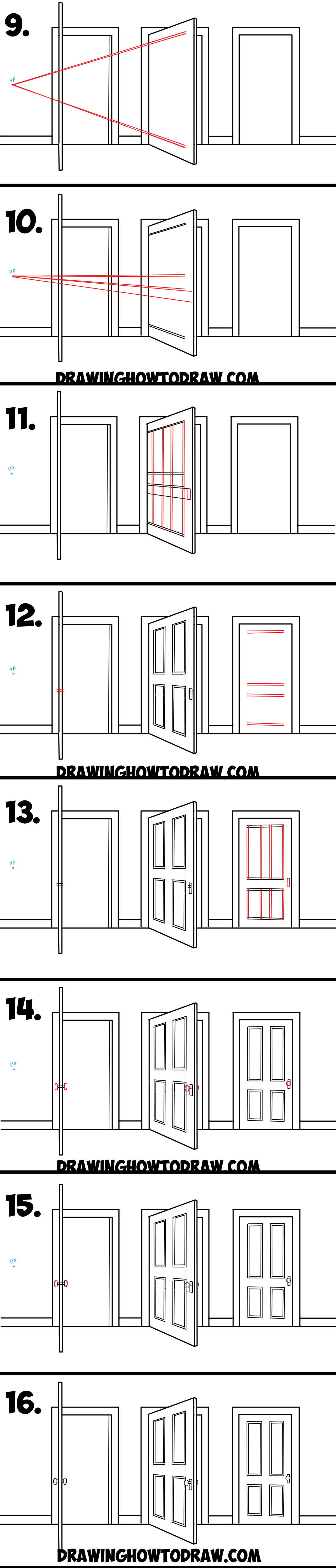 1200x5578 How To Draw Doors - Door Drawing