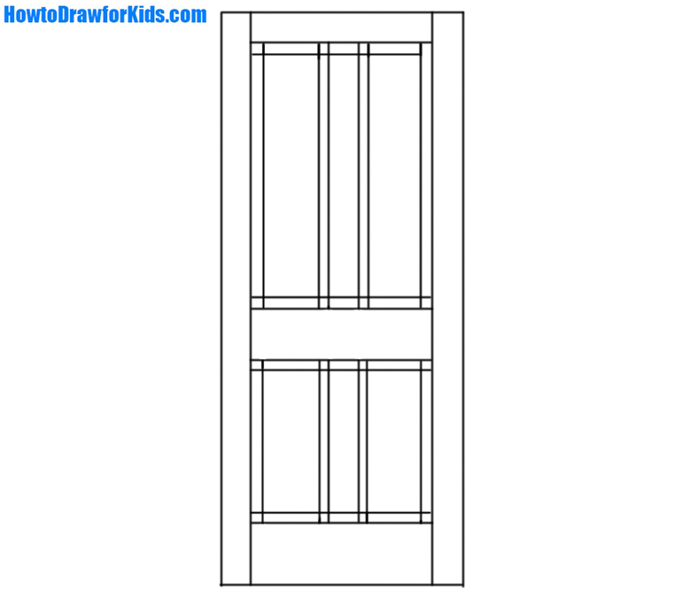 770x677 How To Draw A Door For Beginners How To Draw For Kids - Door Drawing