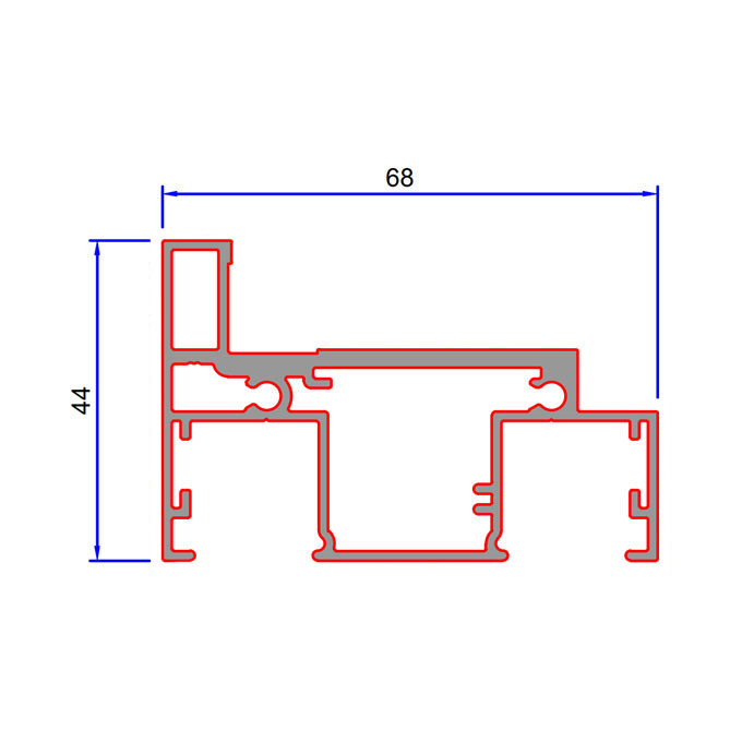 680x680 Dgdf, Double Glazed Door Frame Kit Qictrims Ltd - Door Frame Drawing