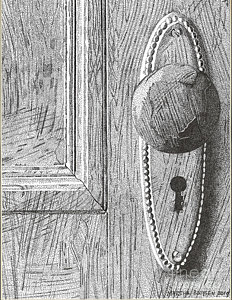232x300 Enter Drawing - Door Knob Drawing