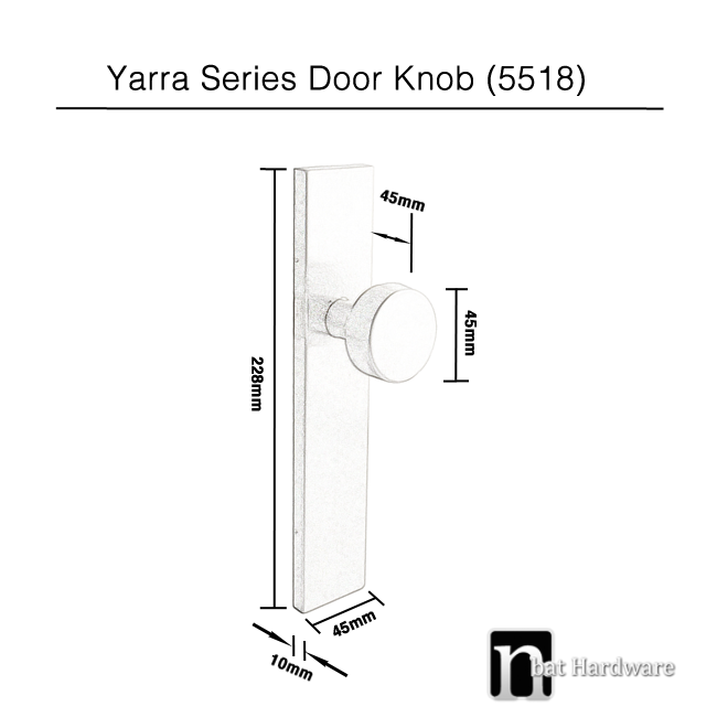 650x650 Passage Door Knob Set - Door Knob Drawing