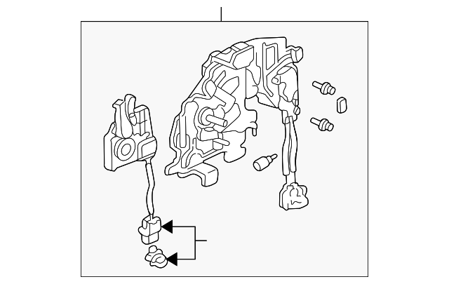 640x405 control assembly, r slide door lock remote - Door Lock Drawing