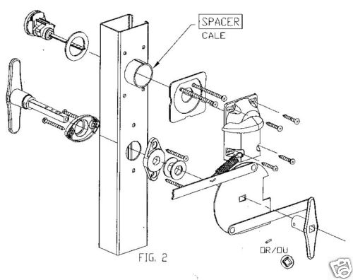 500x396 garage door lock kit - Door Lock Drawing