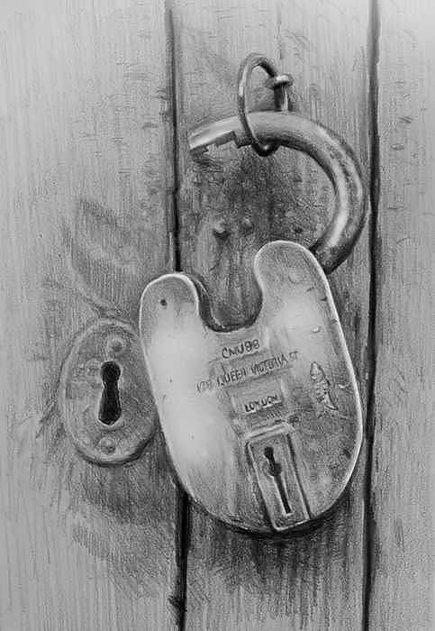 483x700 lock on barn door drawing - Door Lock Drawing