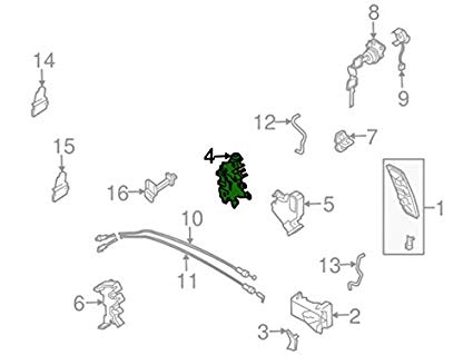 425x319 genuine nissan door lock assembly automotive - Door Lock Drawing