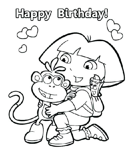 520x592 dora coloring pages pdf coloring - Dora And Friends Drawing