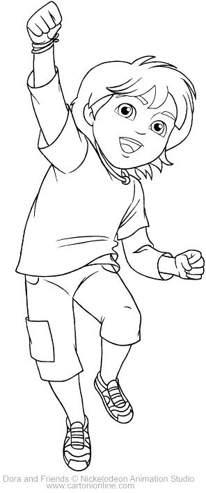 296x709 bold ideas dora and friends coloring pages printables of into - Dora And Friends Drawing