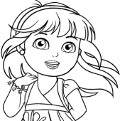 169x170 dora and friends coloring pages - Dora And Friends Drawing