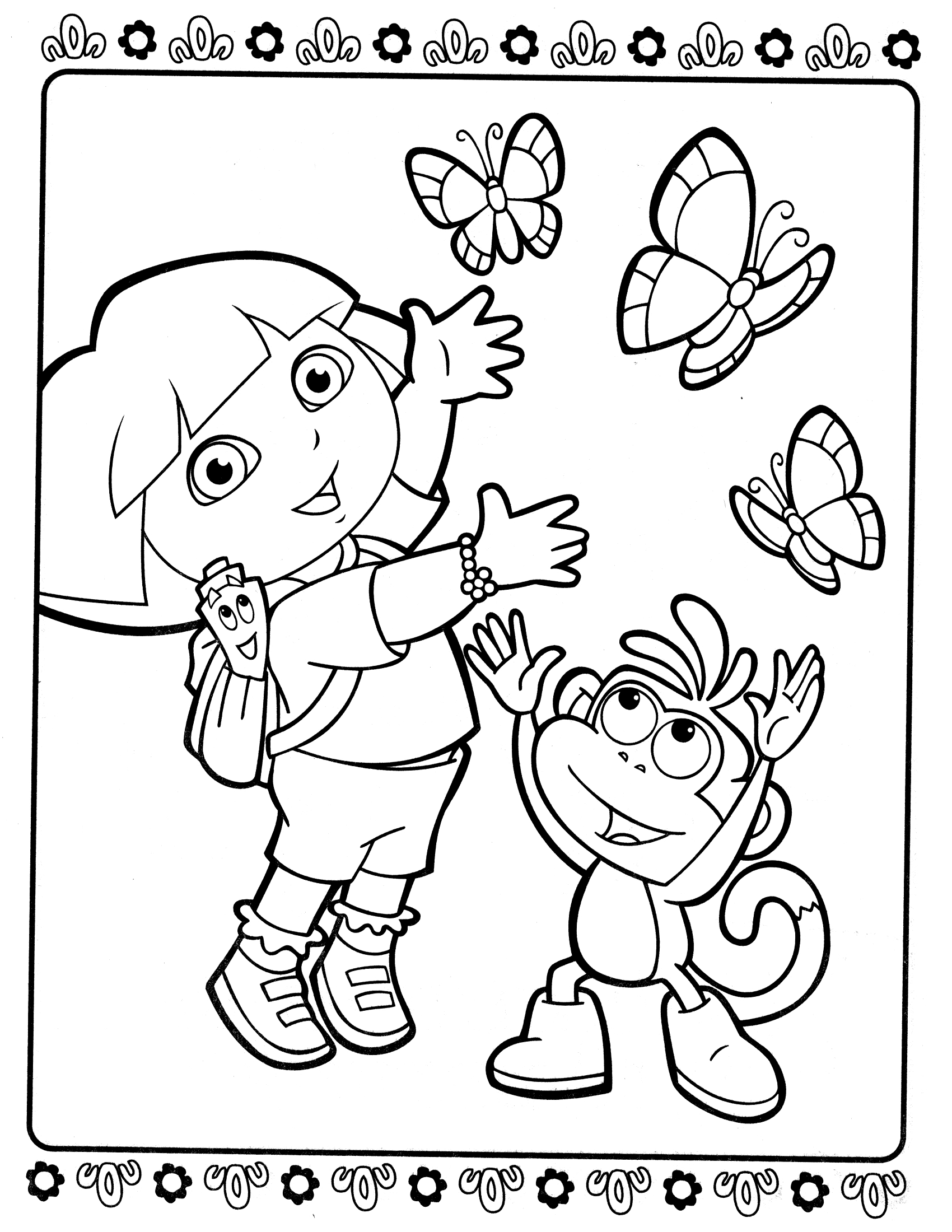 1700x2200 dora the explorer - Dora And Friends Drawing