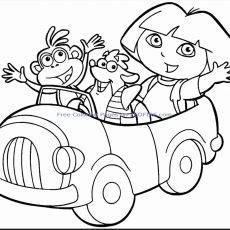 230x230 chic idea dora and friends coloring pages into the city printable - Dora And Friends Drawing