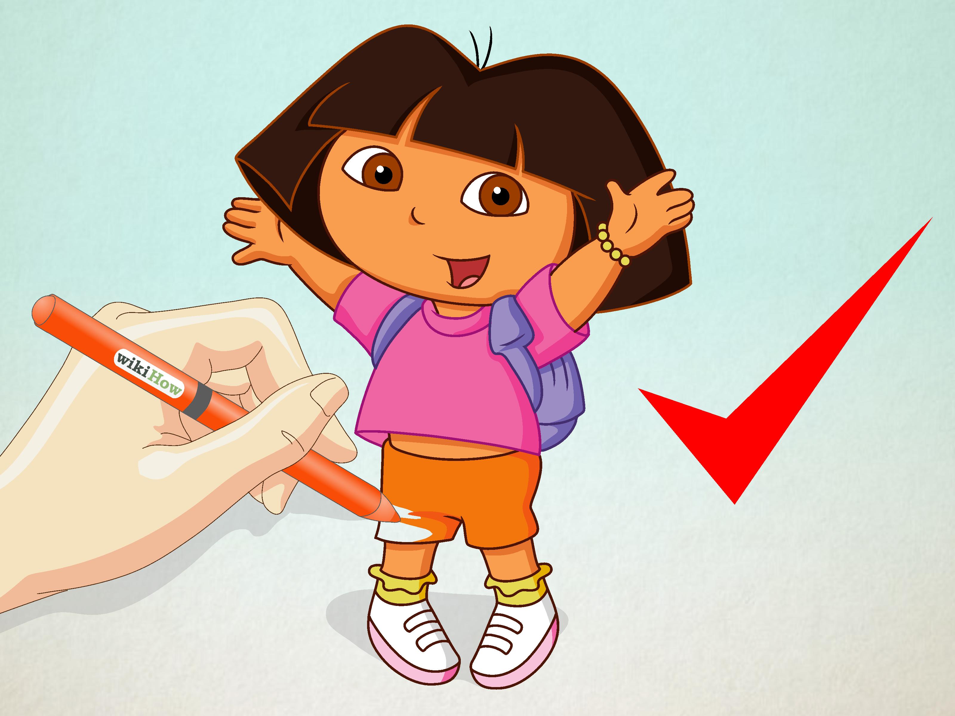 3200x2400 how to draw dora the explorer steps - Dora Drawing