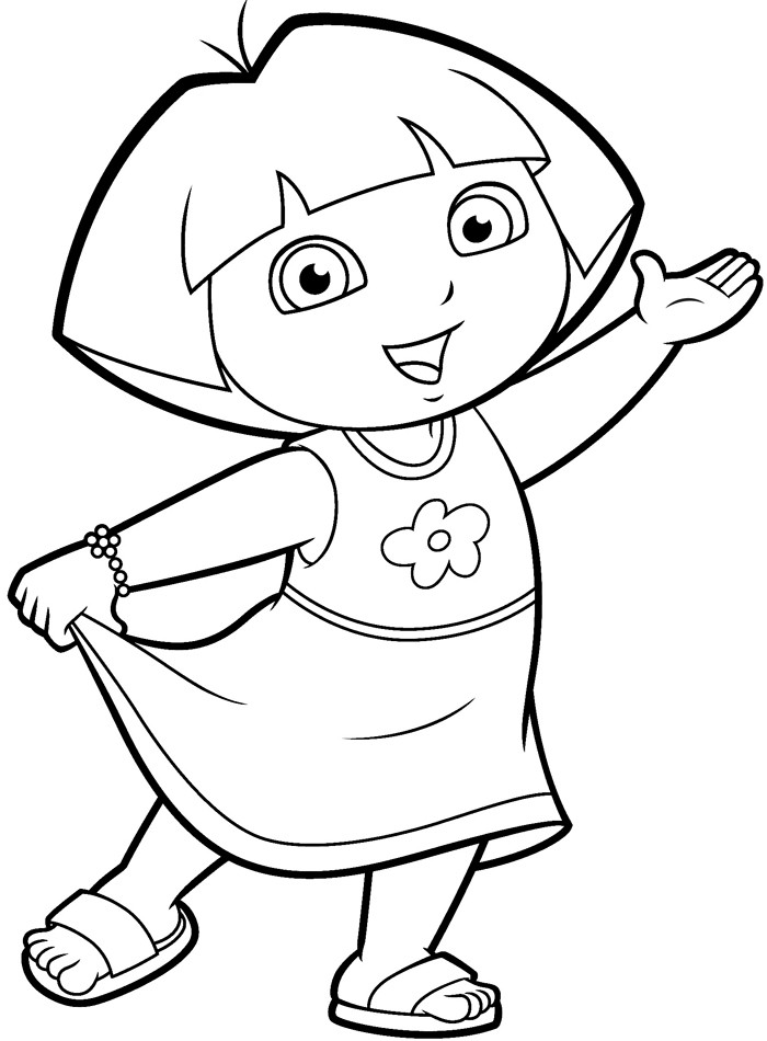 700x950 dora drawing pictures printouts - Dora Drawing