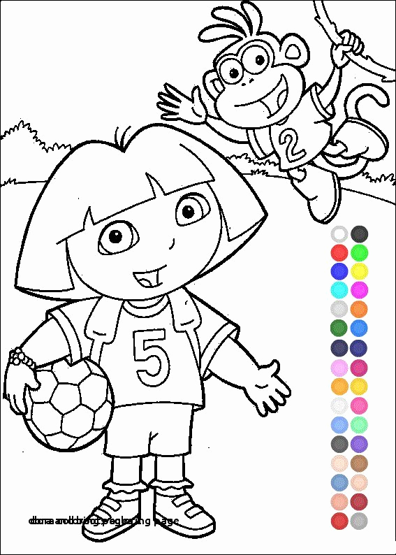 567x794 Dora The Explorer Coloring Pages Elegant Free Toddler Drawing - Dora Drawing Games