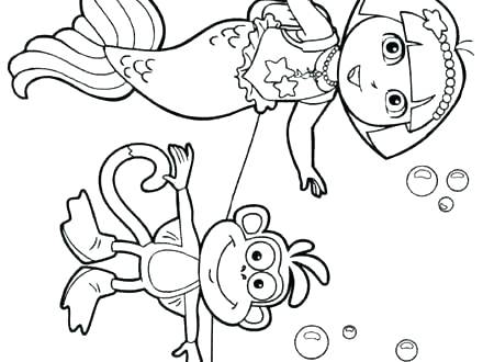 410 Top Dora Summer Coloring Pages Pictures