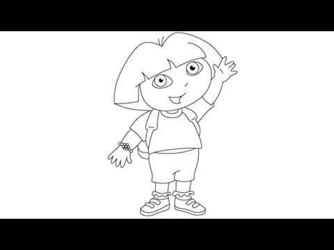 480x360 How To Draw Dora The Explorer - Dora Pictures Drawing