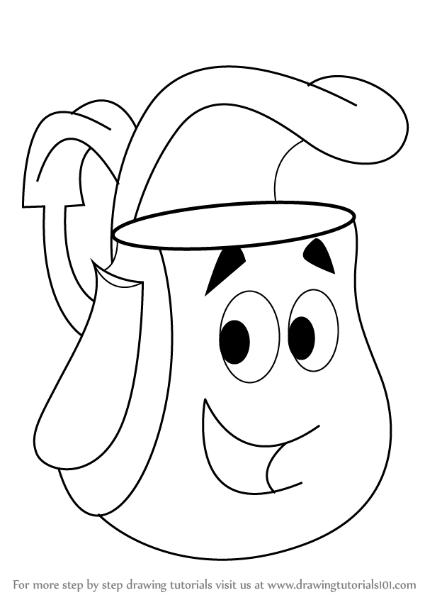 600x846 Learn How To Draw Backpack From Dora The Explorer - Dora Pictures Drawing