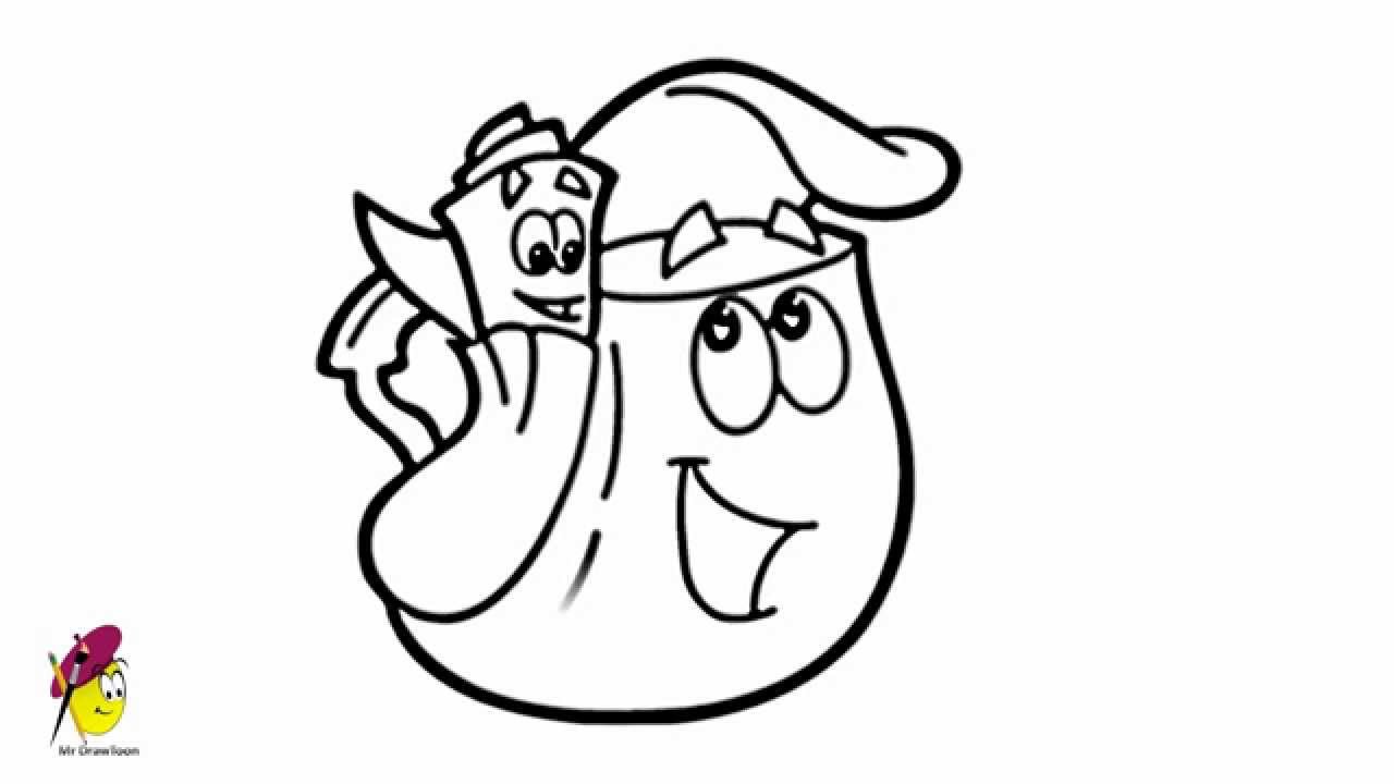 1280x720 Backpack Drawing Dora For Free Download - Dora Pictures Drawing