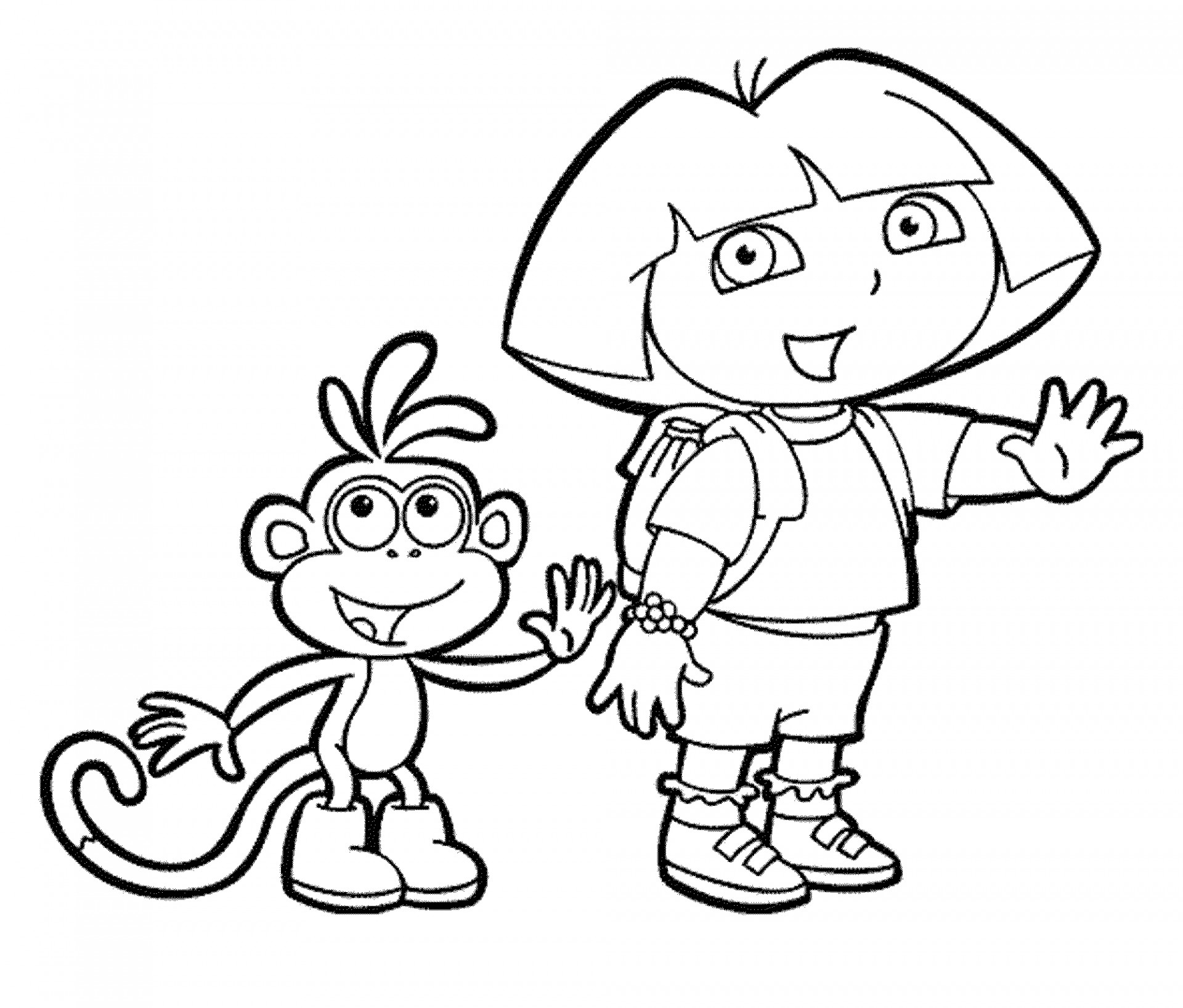 Dora The Explorer Sketch at PaintingValley.com | Explore collection of ...