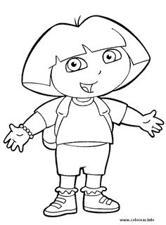 236x320 drawing dora the explorer with easy step - Dora The Explorer Drawing