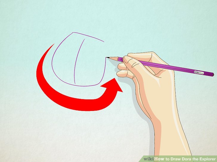 728x546 how to draw dora the explorer steps - Dora The Explorer Drawing