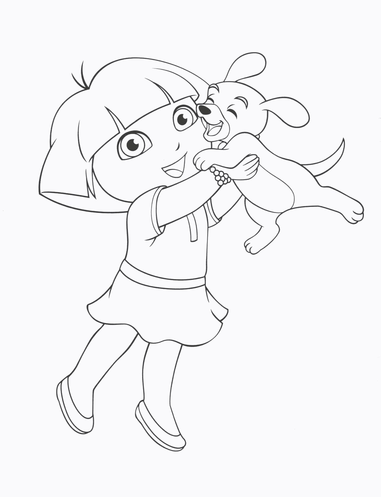 1268x1650 luxury dora the explorer coloring - Dora The Explorer Drawing