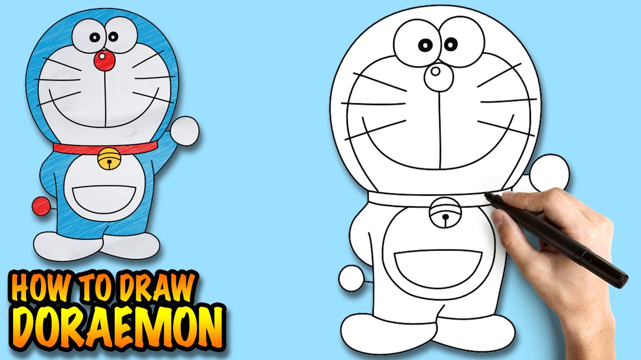 1280x720 How To Draw Doraemon - Doraemon Drawing