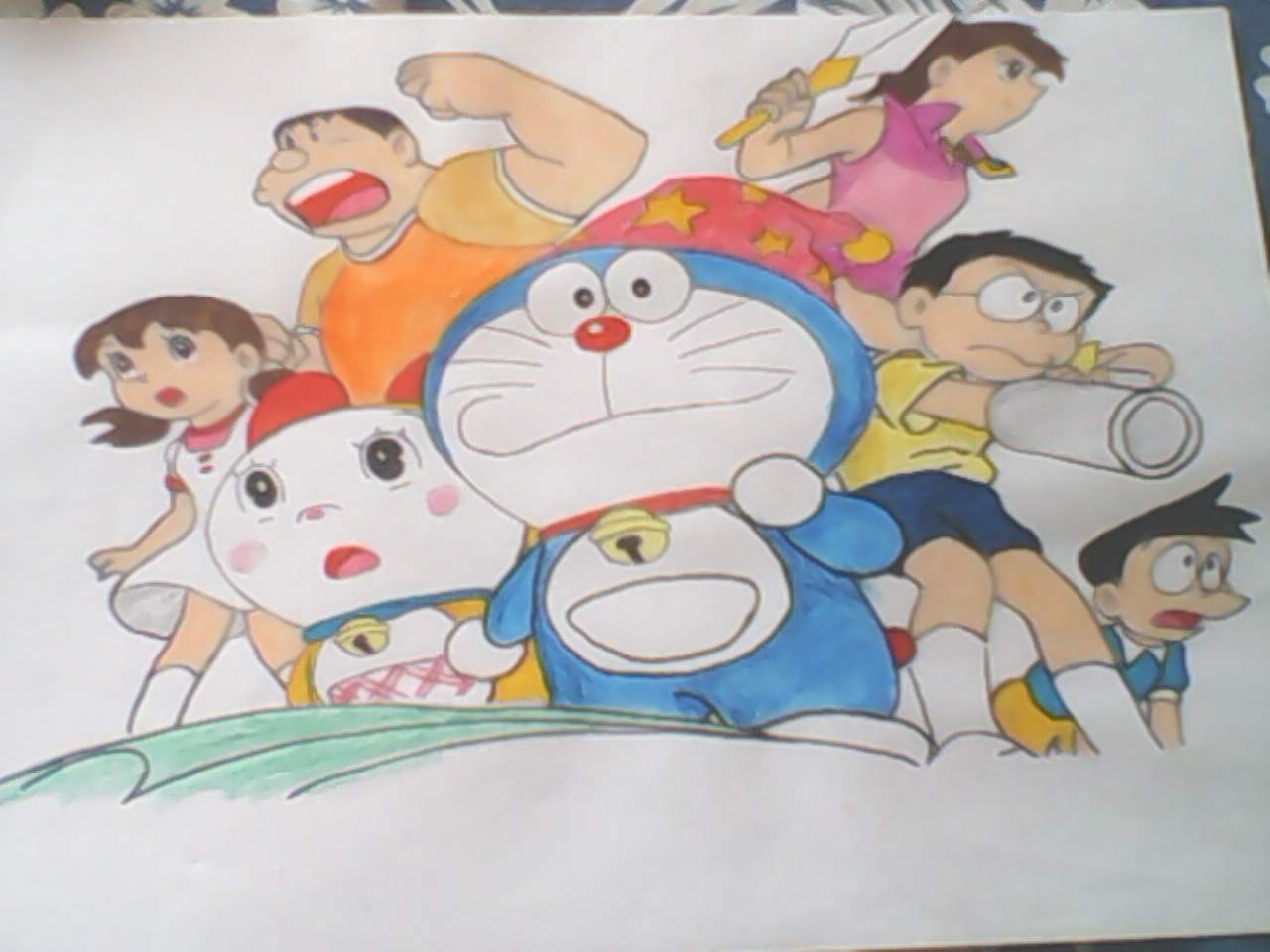1280x960 Doraemon Images Doraemon Drawing Hd Wallpaper And Background - Doraemon Drawing