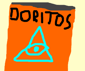 300x250 Doritos Bag Is Part Of The Cyan Iluminatti Drawing - Doritos Drawing
