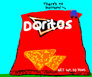 300x250 Bag Of Endless Huge Doritos Drawing - Doritos Drawing