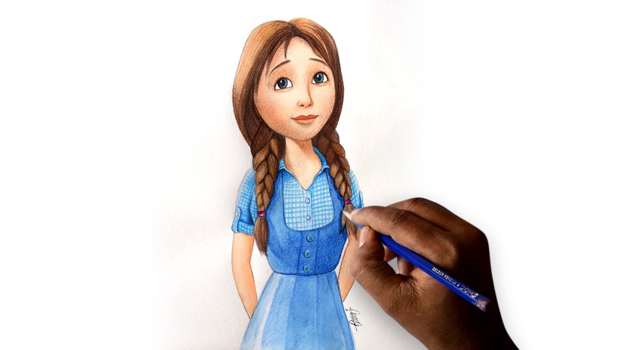 1280x720 how to draw dorothy from legends of oz - Dorothy Drawing
