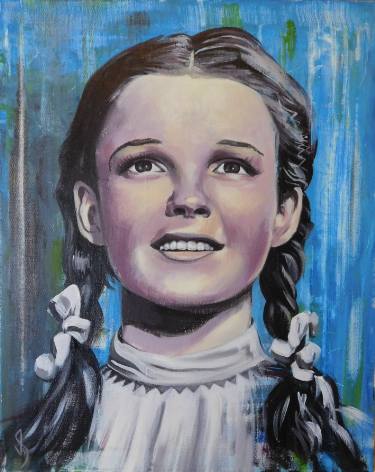 375x472 Dorothy Judy Garland In Wizard Of Oz Painting - Dorothy Wizard Of Oz Drawing