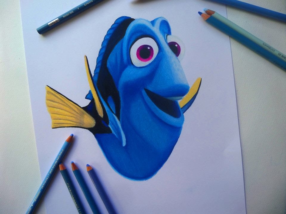 960x720 finding dory movie dory speed drawing - Dory Drawing