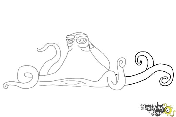 600x400 how to draw hank from finding dory - Dory Drawing