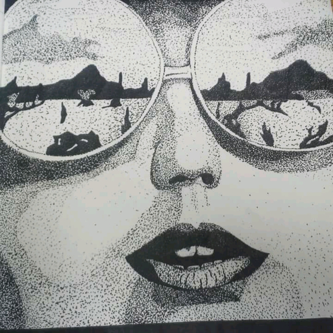 1080x1080 Sammyt Drawing Made Of Dots - Dot Drawing