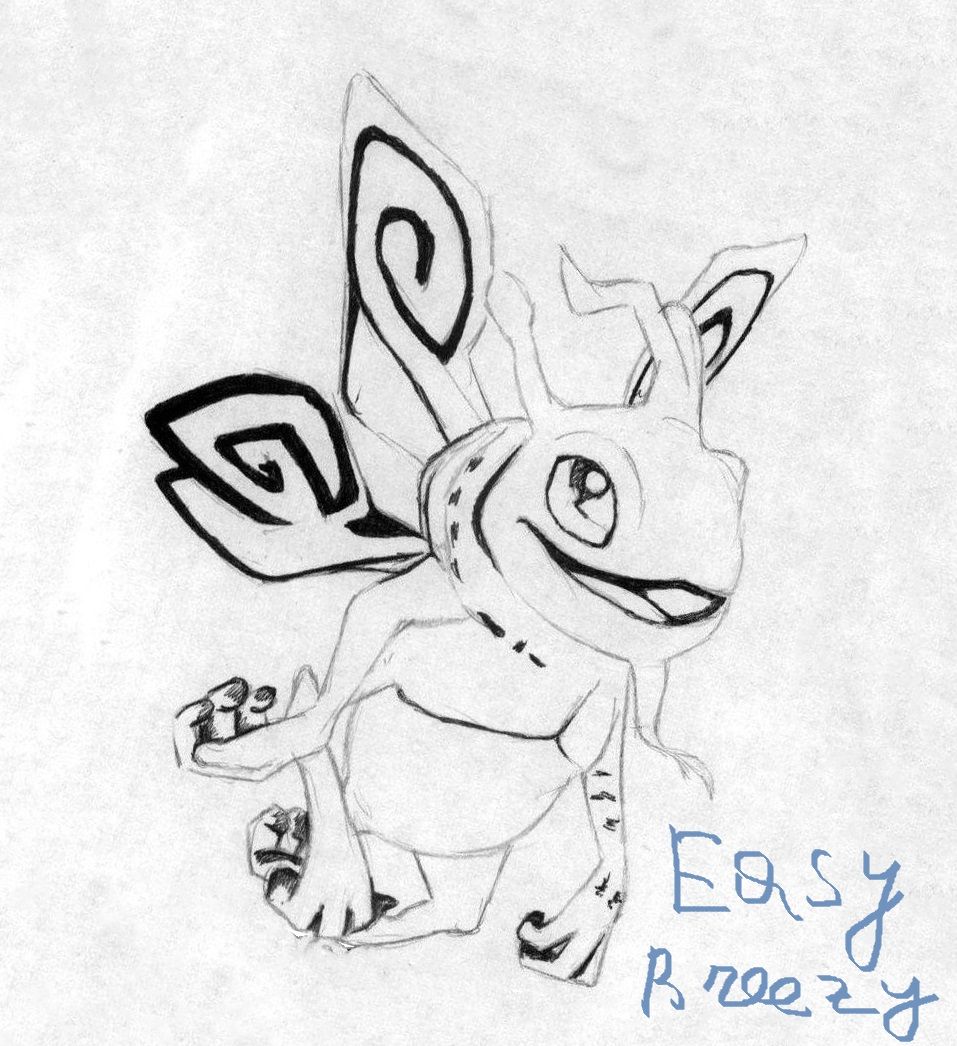 957x1046 drawing puck character from moba game dota reborn - Dota 2 Drawing