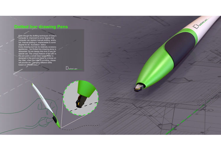 748x517 Dotted Line Drawing Pens If World Design Guide - Dotted Line Drawing