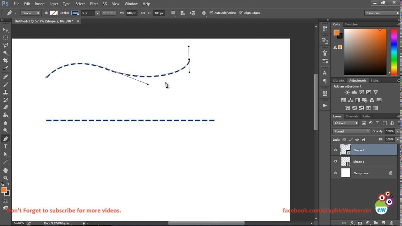 1280x720 Photoshop Quick Tip - Dotted Line Drawing