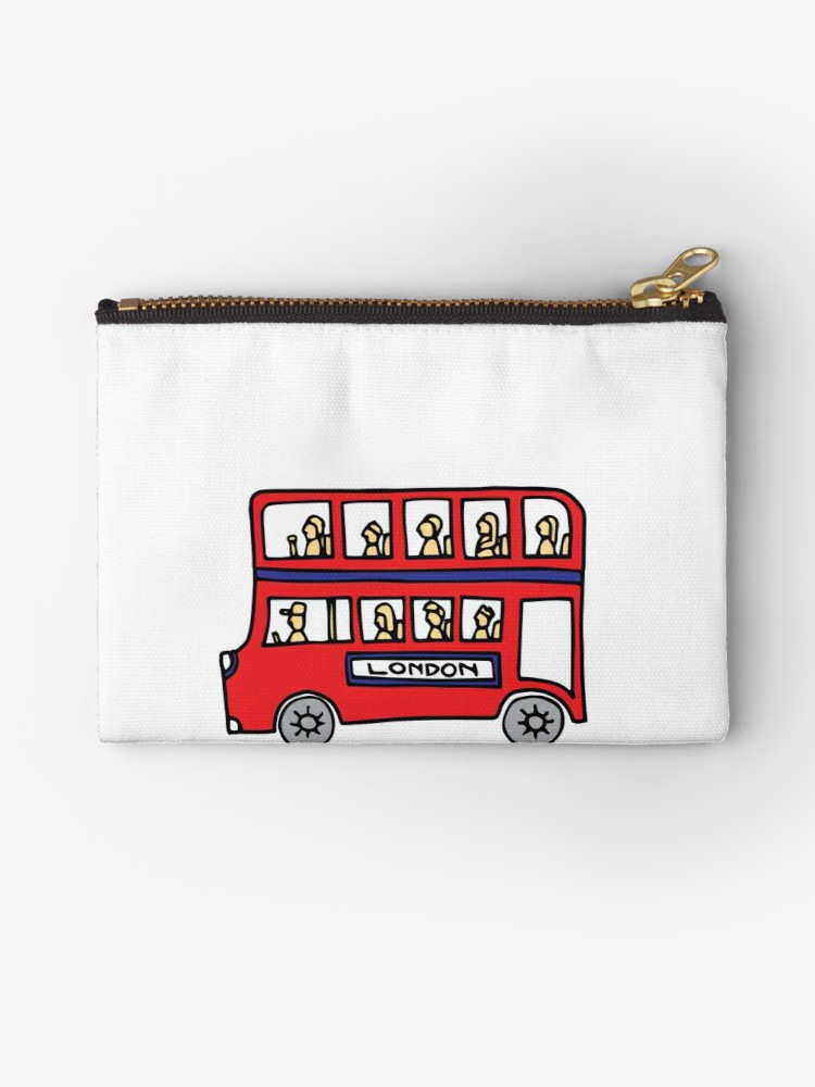 750x1000 London Bus Doodle Art - Double Decker Bus Drawing