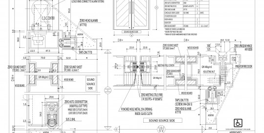 540x272 Door Drawings Zero Asia Pacific - Double Door Drawing