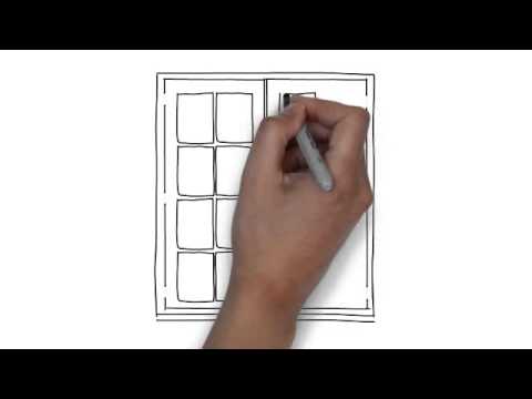 480x360 How To Draw French Door - Double Door Drawing
