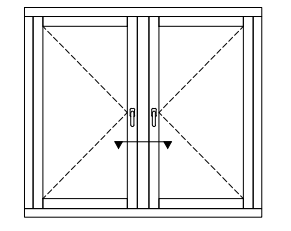 291x231 Window Door Brochures Drawings Livingwood - Double Door Drawing