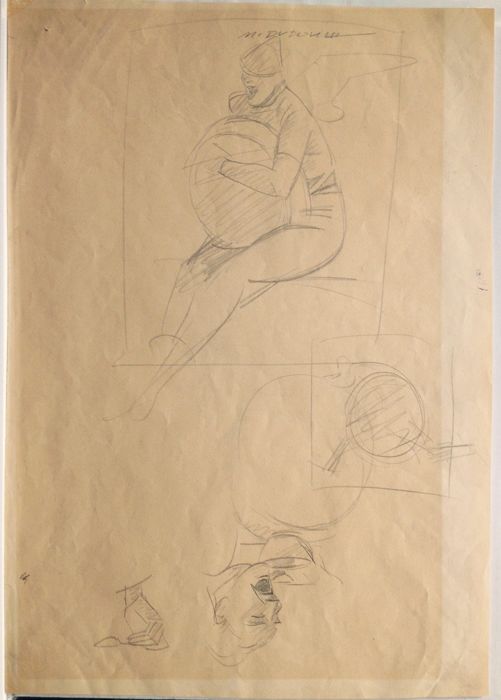 501x700 Marcello Dudovich - Double Face Drawing