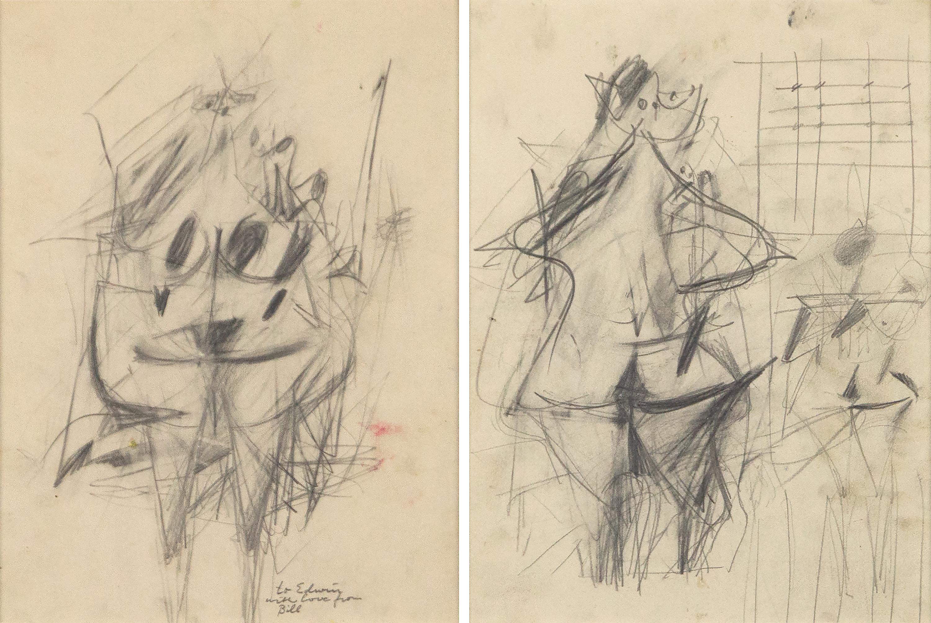 3000x2009 Willem De Kooning - Double Face Drawing