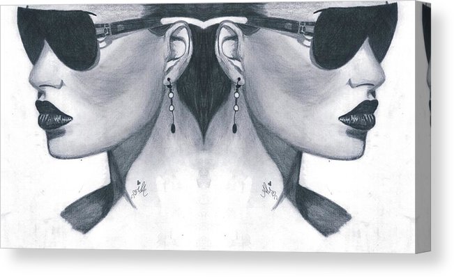 651x398 Double Face Canvas Print Canvas Art - Double Face Drawing