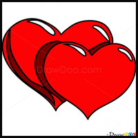 200x200 How To Draw Hearts With Flames, Wings, Arrows With Easy Step - Double Heart Drawing