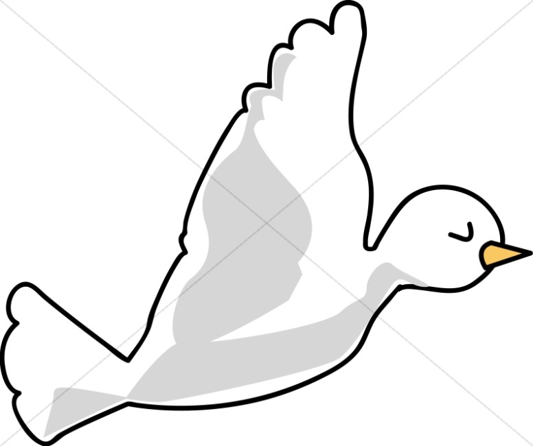776x650 Cartoon Dove Image Dove Clipart - Dove Cartoon Drawing
